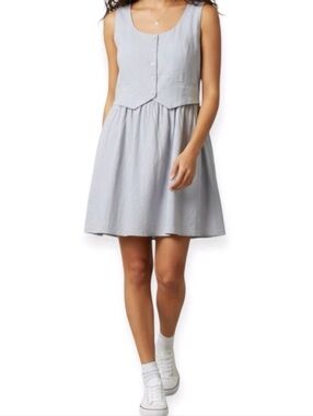 Paper Heart Women's Dress Sz L Old Money School Girl Coquette Layered Feminine